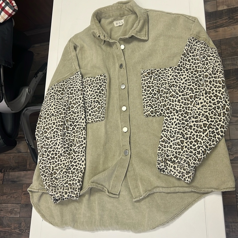 POL Button Up Denim Jacket